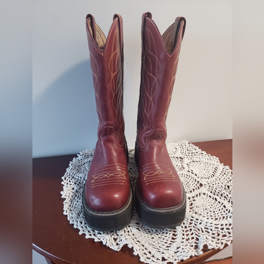 Fluevog Platform Cowboy Boots